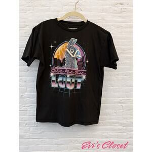 FORTNITE Give Me The Loot T Shirt Size Youth 14/16 Llama Graphic